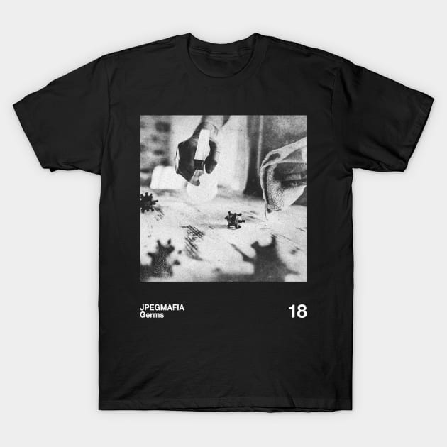 Germs - Artwork 90's Design || Vintage Black & White T-Shirt by solutesoltey